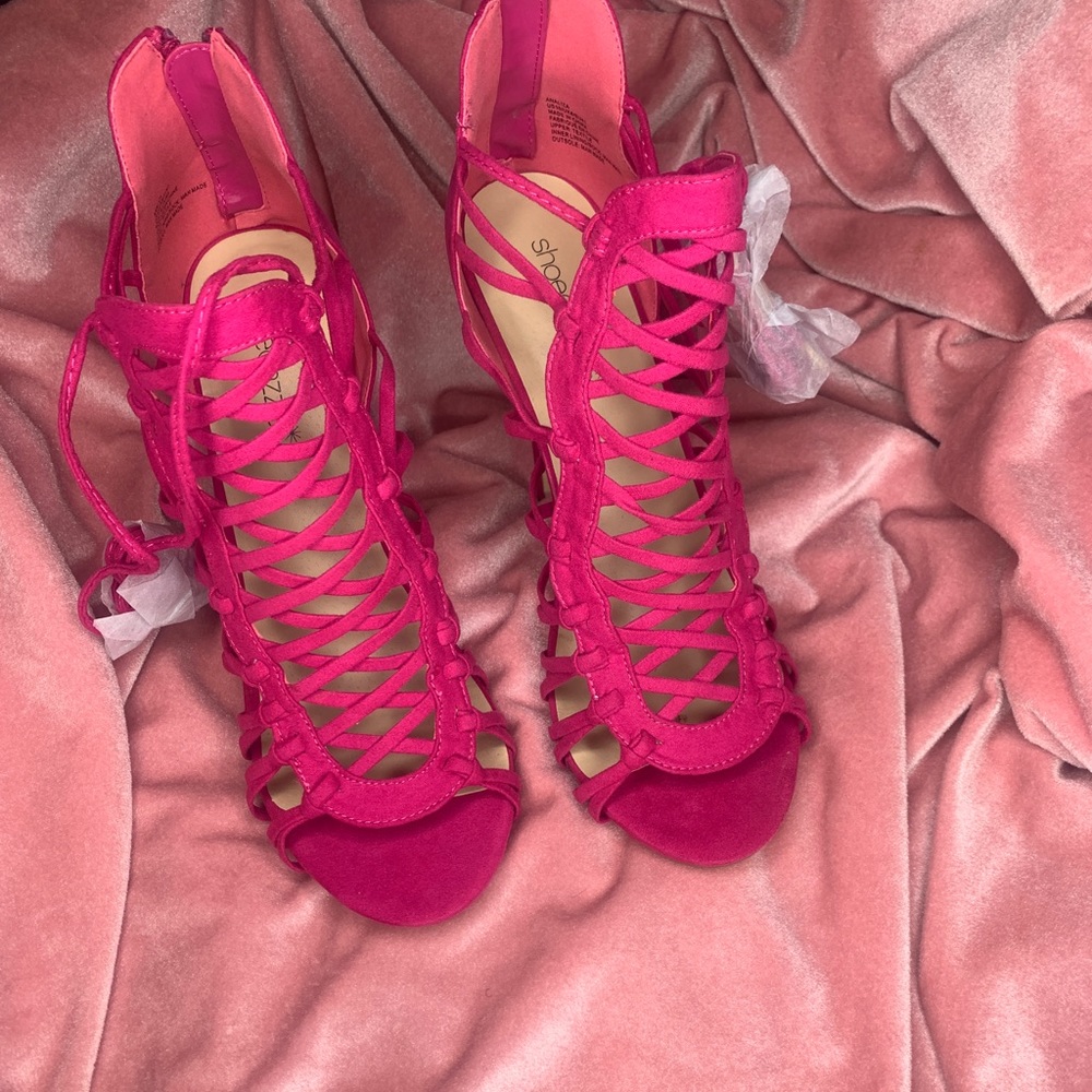 Shoe dazzle Analiza Lace Up Heeled Sandal size 10 brand new - Picture 8 of 10